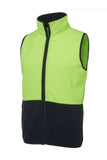 JB'S 6HVPV HIVIS POLAR FLEECE VEST - REDZ WORKWEAR + TOOLS NORTH LAKES