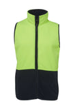 JB'S 6HVPV HIVIS POLAR FLEECE VEST - REDZ WORKWEAR + TOOLS NORTH LAKES