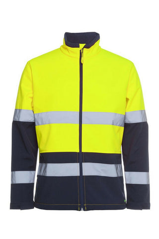 JB 6DWJ HIVIS (D+N) SOFTSHELL JACKET - REDZ WORKWEAR + TOOLS NORTH LAKES