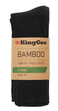 KING GEE K09230 Men's 3 Pack Bamboo Work Socks