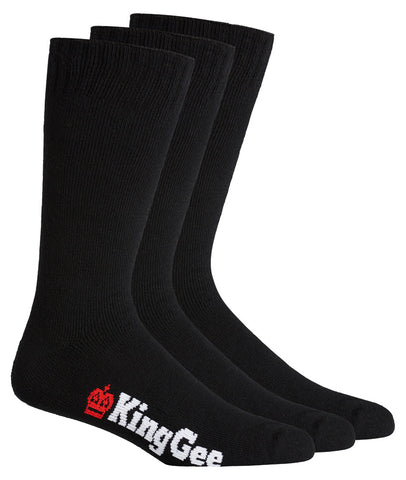 KING GEE K09230 Men's 3 Pack Bamboo Work Socks