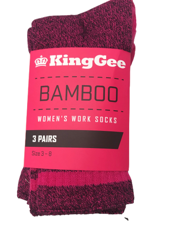 KING GEE Women's Bamboo Work Socks - REDZ Workwear