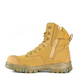 BATA High Cut Zip Safety Boots - Marto Wheat