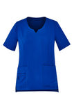 BIZCARE CST942LS LADIES TAILORED ROUND NECK SCRUB TOP 4 COLOURS - REDZ WORKWEAR + TOOLS NORTH LAKES