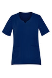 BIZCARE CST942LS LADIES TAILORED ROUND NECK SCRUB TOP 4 COLOURS - REDZ WORKWEAR + TOOLS NORTH LAKES