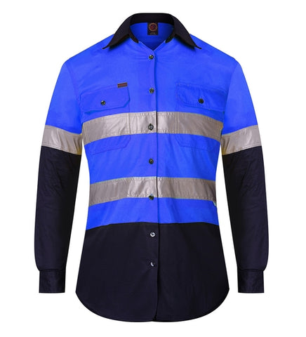 RITEMATE RM208V2R Women's Hi Vis Vented Shirt - Lightweight - REDZ