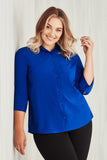 BIZCARE CS951LT LADIES EASY STRETCH 3/4 SHIRT 4 COLOURS - REDZ WORKWEAR + TOOLS NORTH LAKES