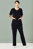 BIZCARE CST942LS LADIES TAILORED ROUND NECK SCRUB TOP 4 COLOURS - REDZ WORKWEAR + TOOLS NORTH LAKES