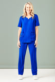 BIZCARE CST942LS LADIES TAILORED ROUND NECK SCRUB TOP 4 COLOURS - REDZ WORKWEAR + TOOLS NORTH LAKES