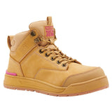 REDZ Workwear - HARD YAKKA Womens 3056 Zip Safety Boot - Wheat 