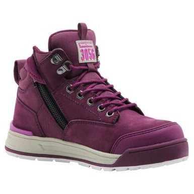 REDZ Workwear - HARD YAKKA Womens 3056 Zip Safety Boot - Shiraz