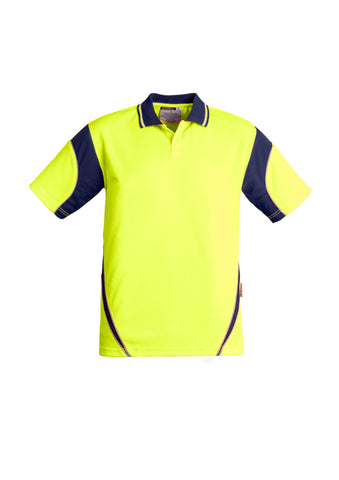 SYZMIK ZH248 - MENS HI VIS AZTEC POLO - REDZ