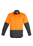 SYZMIK ZW122 UNISEX HI VIS SPLICED INDUSTRIAL SHIRT - redz WORKWEAR