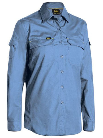 BISLEY BL6414 WOMENS X AIRFLOW™ RIPSTOP SHIRT - BLUE