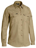 BISLEY BL6414 WOMENS X AIRFLOW™ RIPSTOP SHIRT - KHAKI