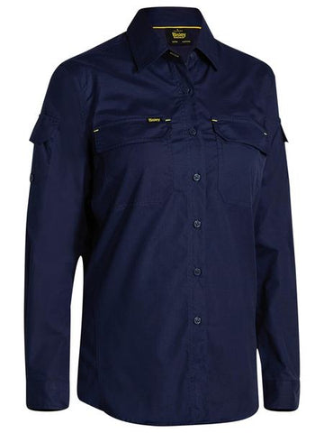 BISLEY BL6414 WOMENS X AIRFLOW™ RIPSTOP SHIRT - NAVY