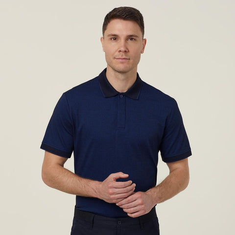 NNT Textured Cotton Poly Short Sleeve Polo (CATJA4) - 2 Colours